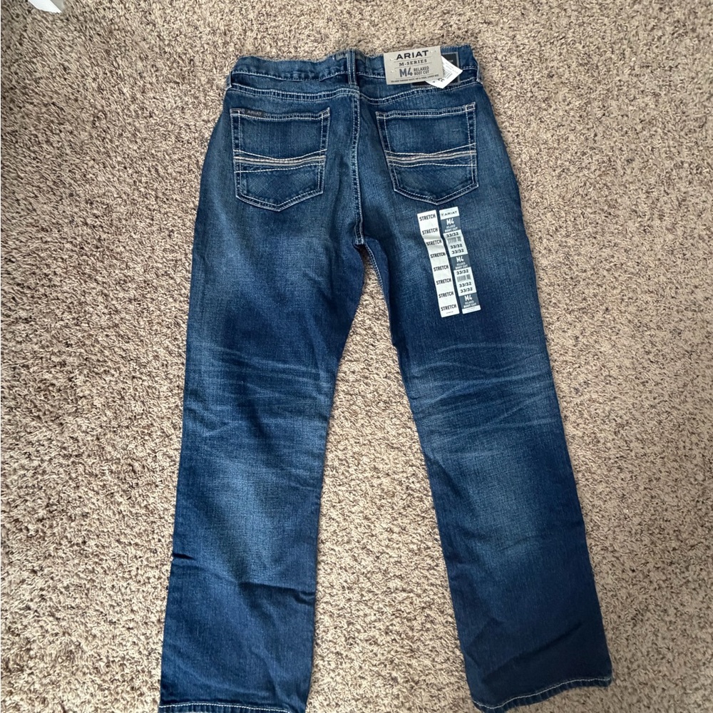 Ariat Men's Relaxed Fit Dark Blue Jeans- New! Never worn